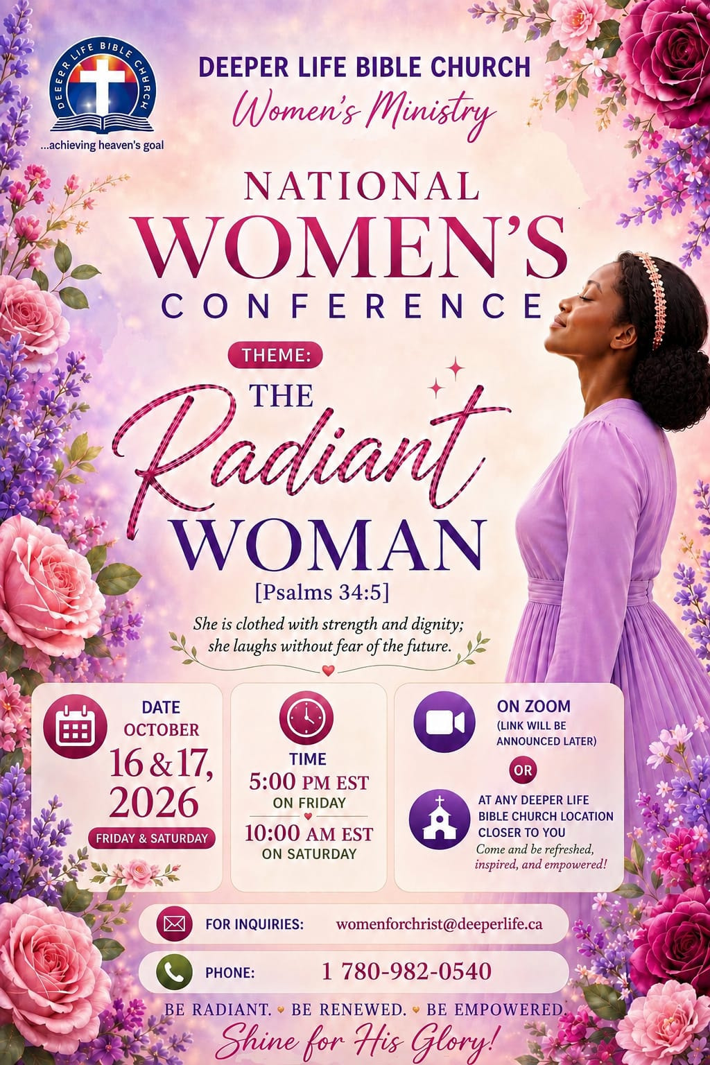 National Women's Conference Flyer - The Radiant Woman